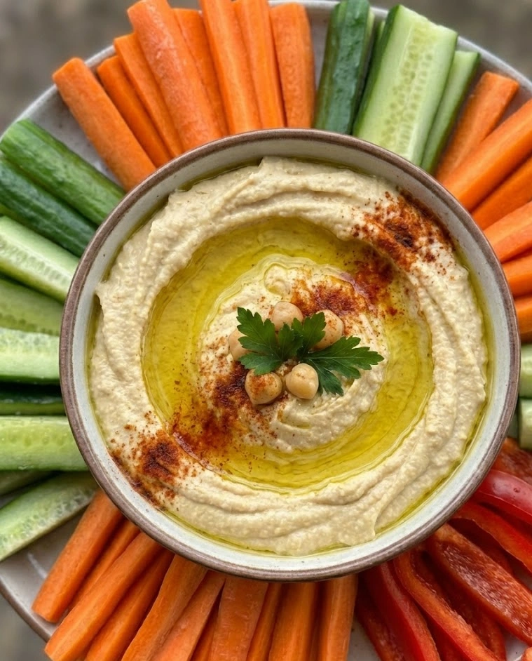 Hummus and Veggie Platter