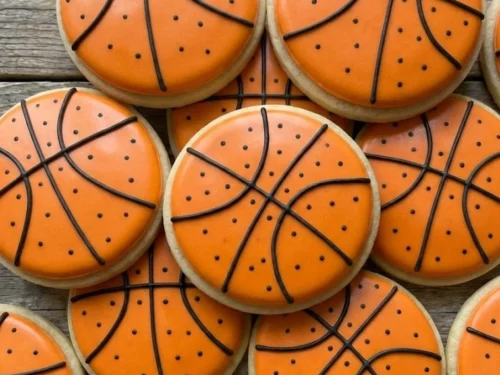 Basketball Sugar Cookies