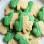 Vanilla Bean Shamrock Cookies