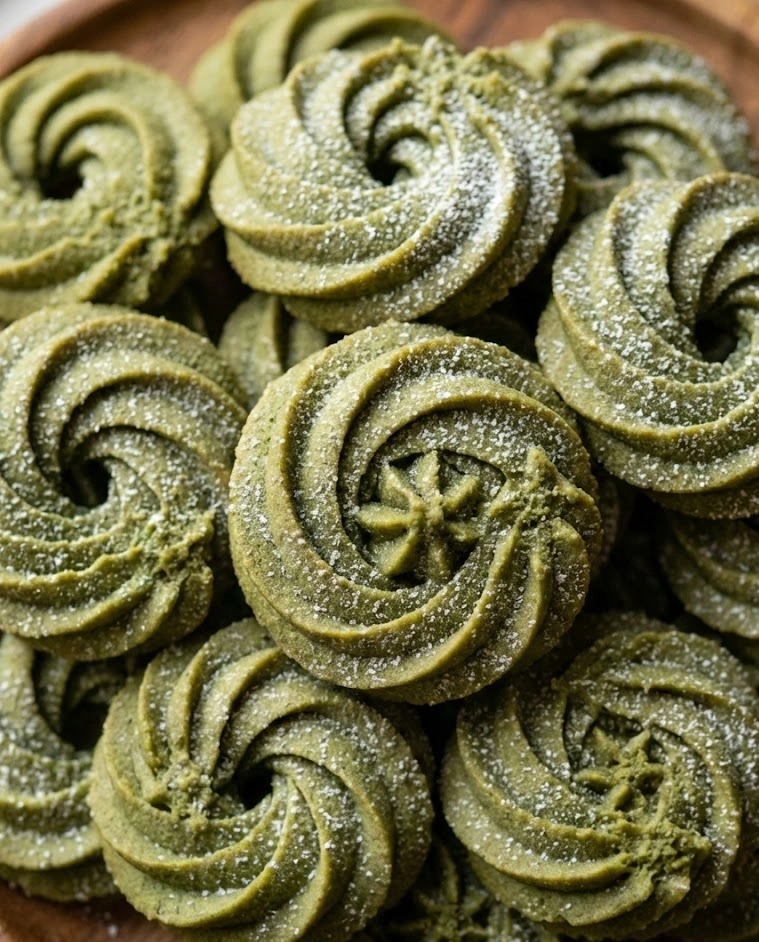 Matcha Butter Cookies
