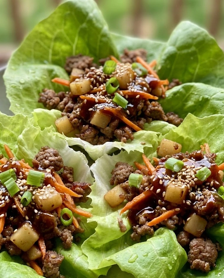 Ground Beef Lettuce Wraps