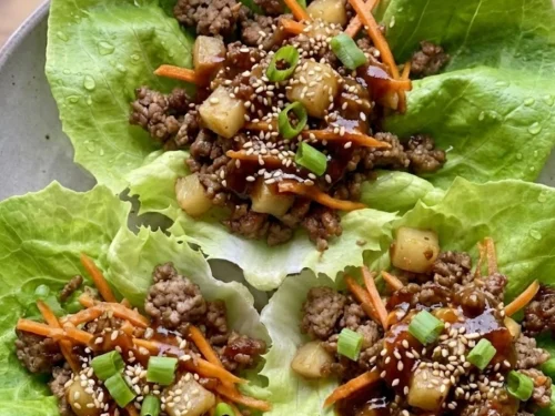 Ground Beef Lettuce Wraps