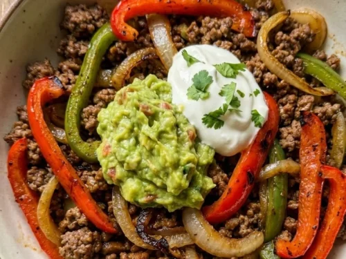 Minced Beef Fajita Bowls