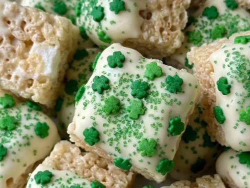 St. Patrick's Day Rice Krispie Bites