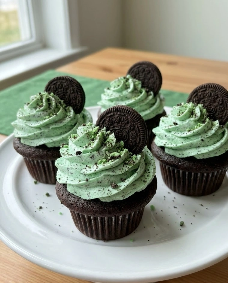 St. Patrick's Day Oreo Cupcakes