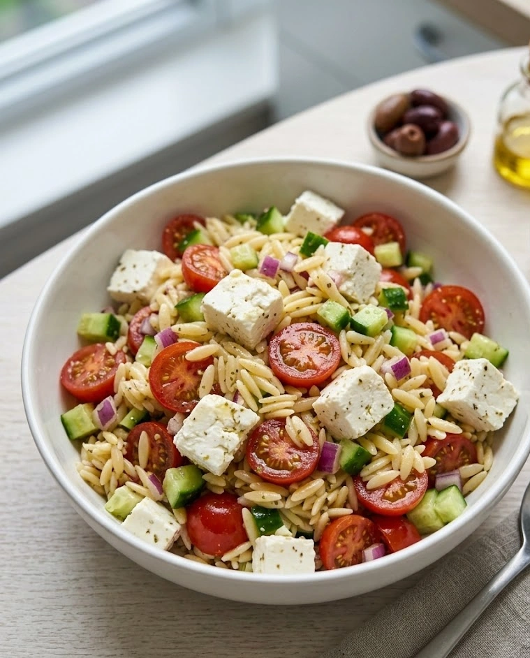 Greek Orzo Pasta Salad
