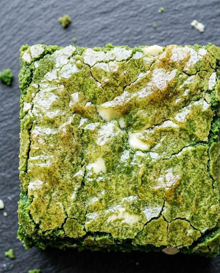 Fudgy Green Velvet Brownies