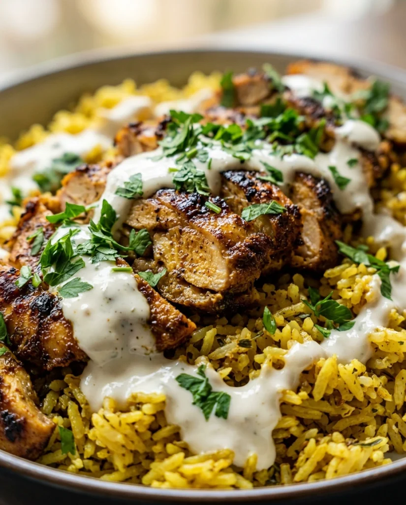 Chicken Shawarma With Baked Rice