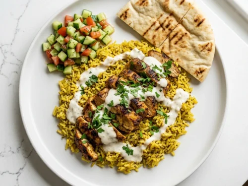 Chicken Shawarma With Baked Rice