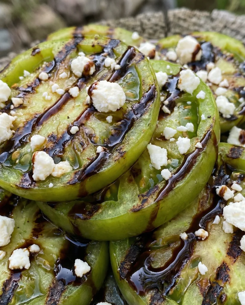 GRILLED GREEN TOMATOES