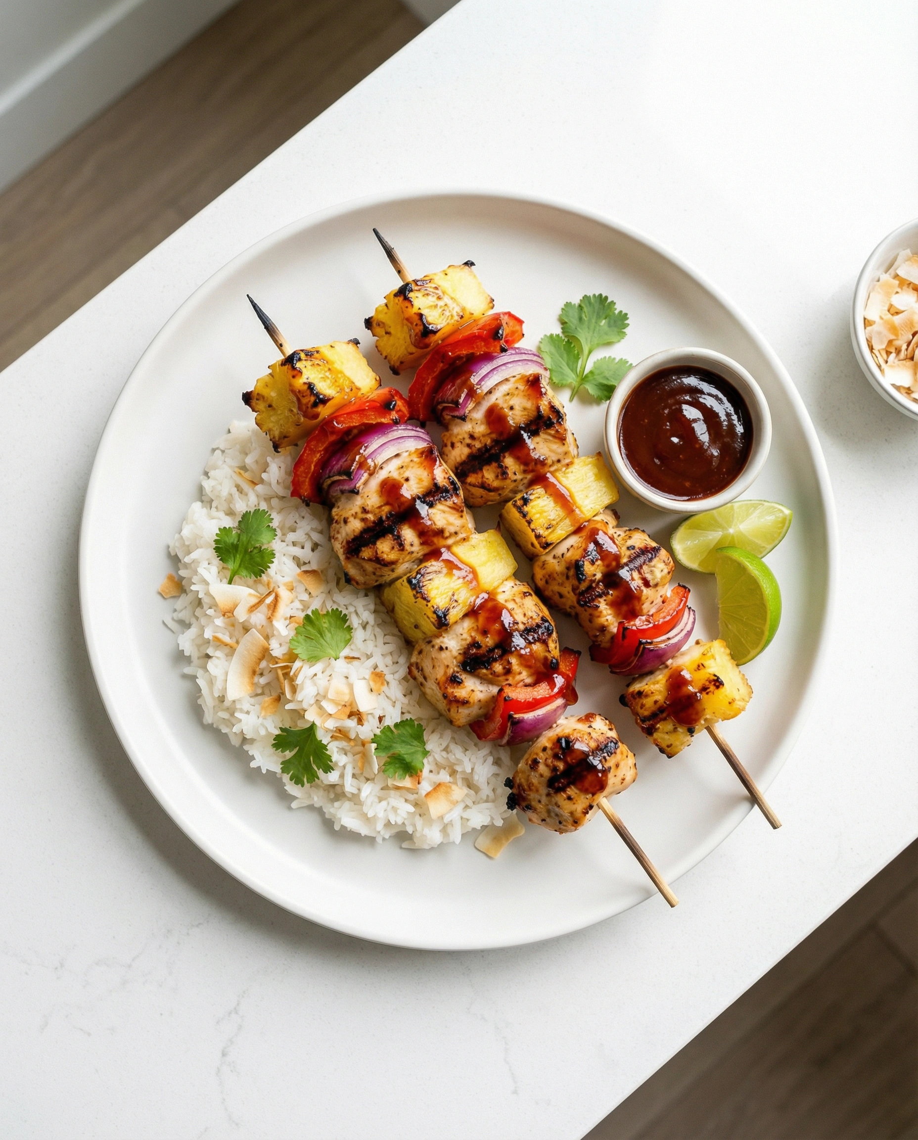 BBQ Chicken Pineapple Kebabs