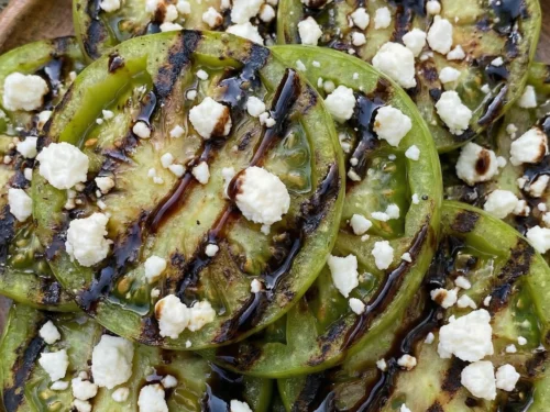 GRILLED GREEN TOMATOES