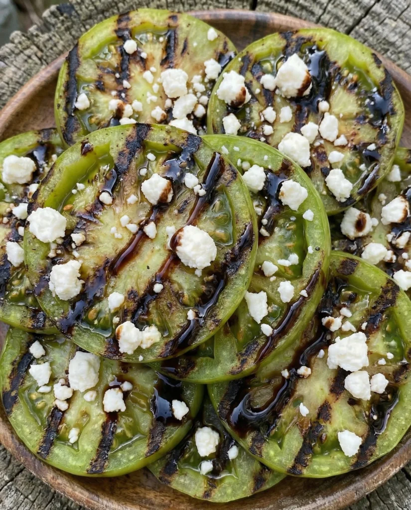 GRILLED GREEN TOMATOES