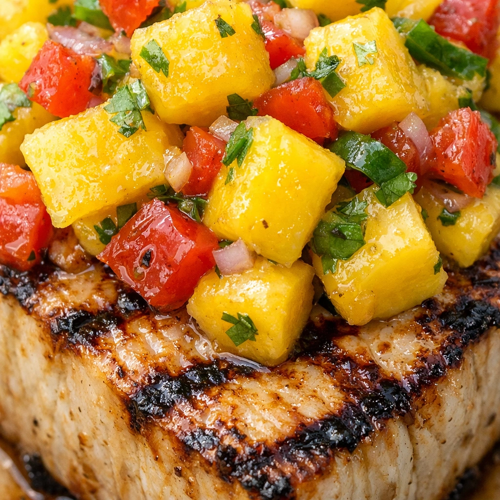 Grilled Swordfish With Mango Salsa