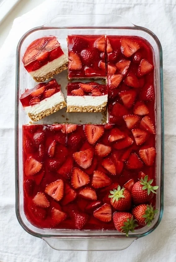 Strawberry Pretzel Pie