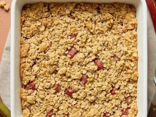 Rhubarb Cheesecake Squares