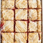 Raspberry Rhubarb Slab Pie