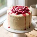 Rhubarb and White Chocolate Cake