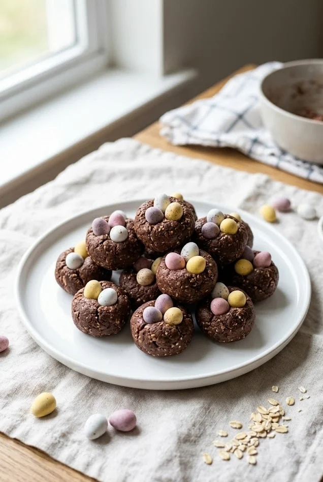 Mini Egg Brownie Batter Energy Balls