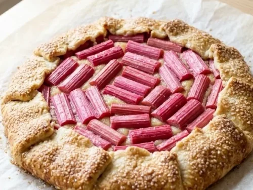 Rhubarb and Almond Galette