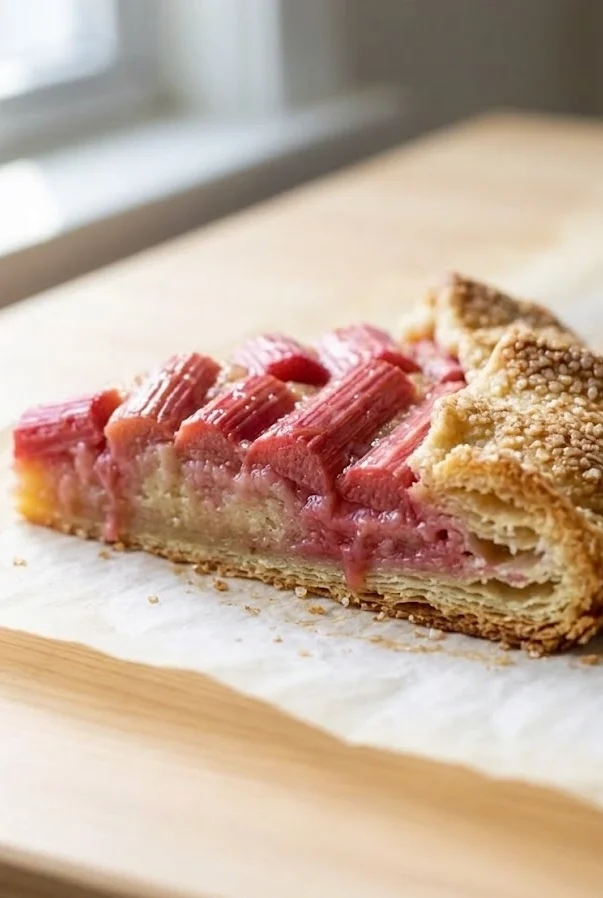 Rhubarb and Almond Galette