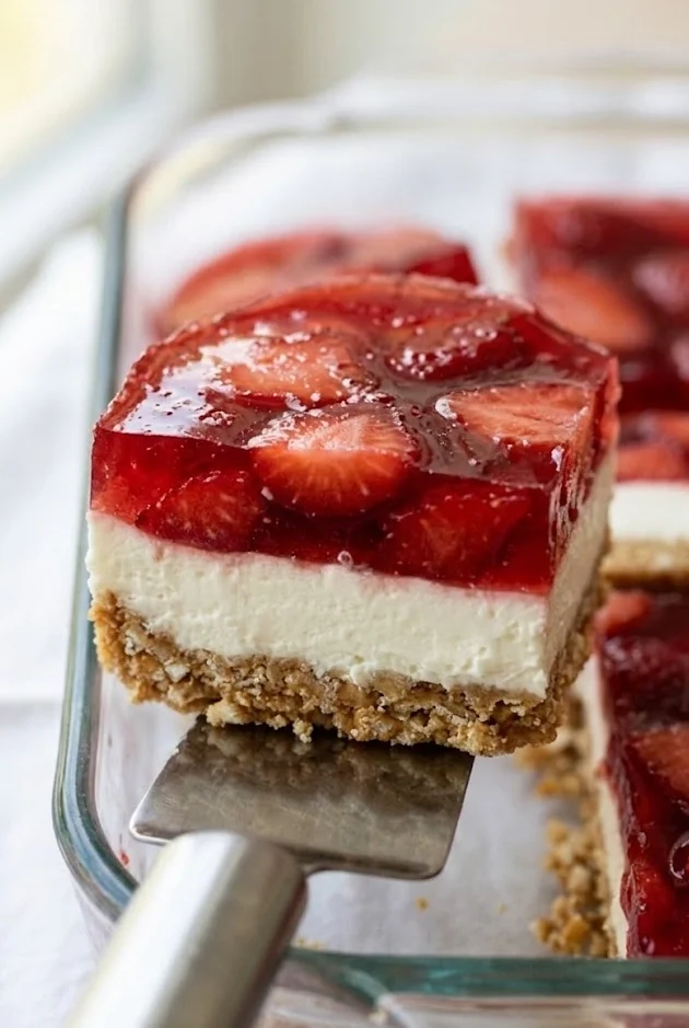 Strawberry Pretzel Pie
