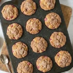 Rhubarb Muffins with Greek Yogurt