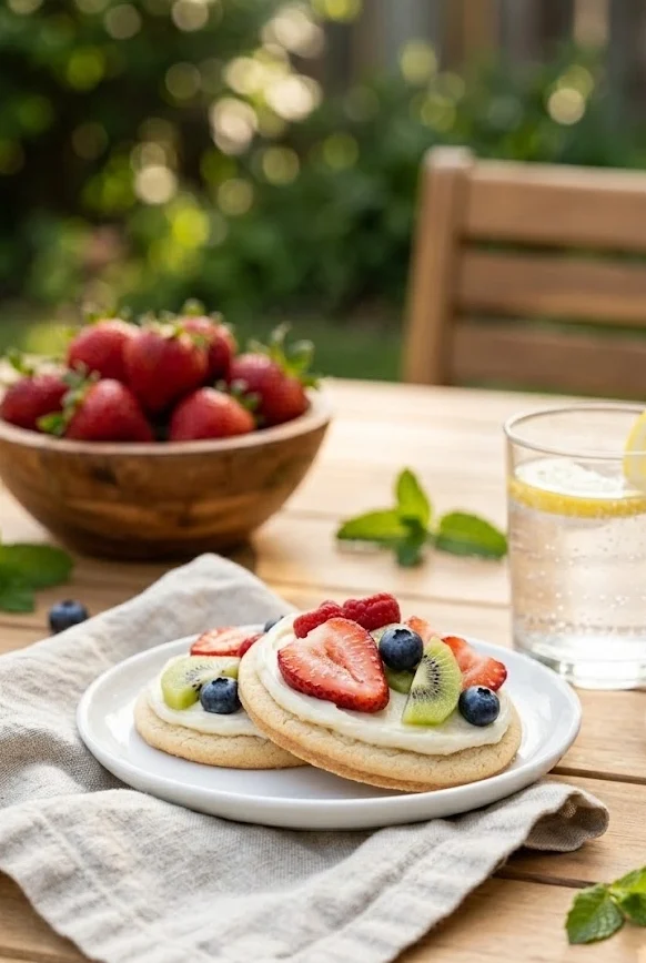 Fresh Fruit Pizza Cookies