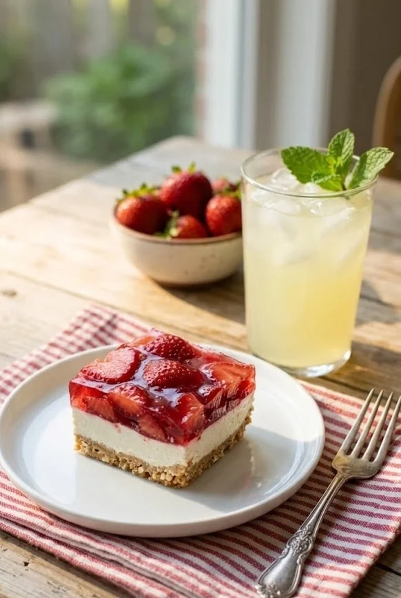 Strawberry Pretzel Pie