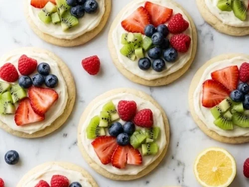 Fresh Fruit Pizza Cookies