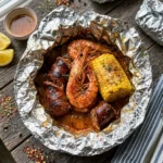 Cajun Grilled Shrimp And Sausage Foil Packets
