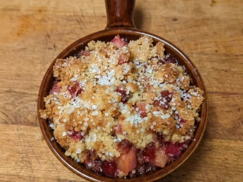 Easy Rhubarb Dump Cake
