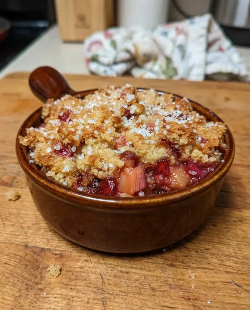 Easy Rhubarb Dump Cake