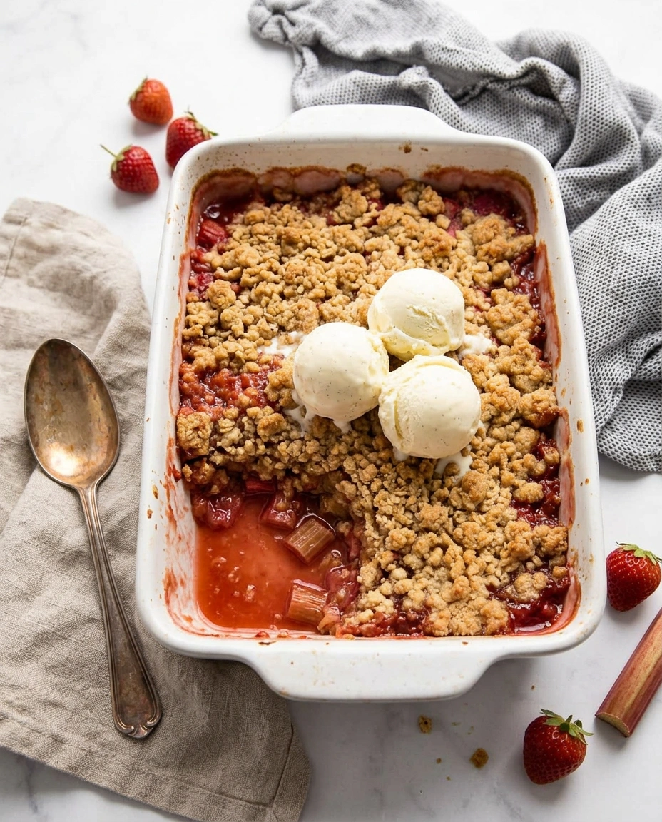 Easy Rhubarb Crisp Recipe