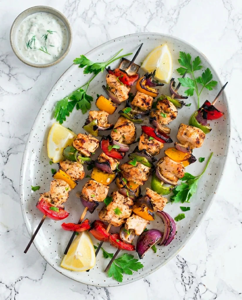 Grilled Mediterranean Chicken Skewers
