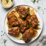 Lemon Rosemary Grilled Chicken Thighs