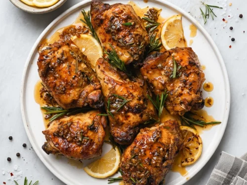 Lemon Rosemary Grilled Chicken Thighs