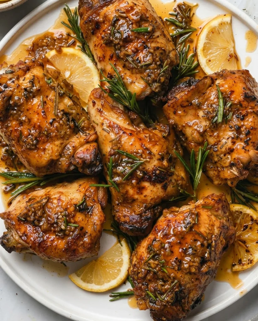 Lemon Rosemary Grilled Chicken Thighs