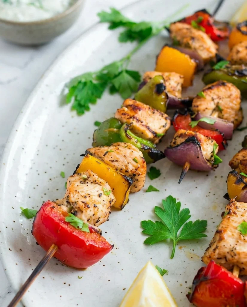 Grilled Mediterranean Chicken Skewers