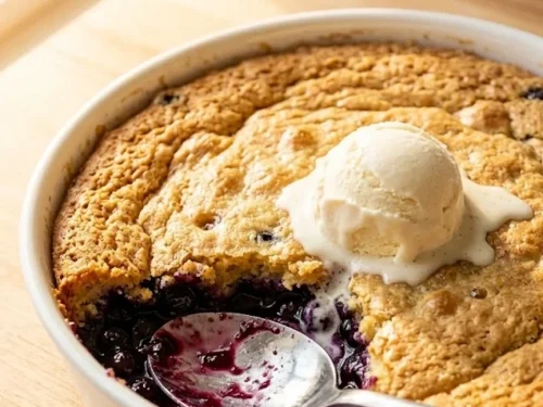 4-Ingredient Blueberry Cobbler