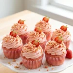 Strawberry Crunch Cupcakes