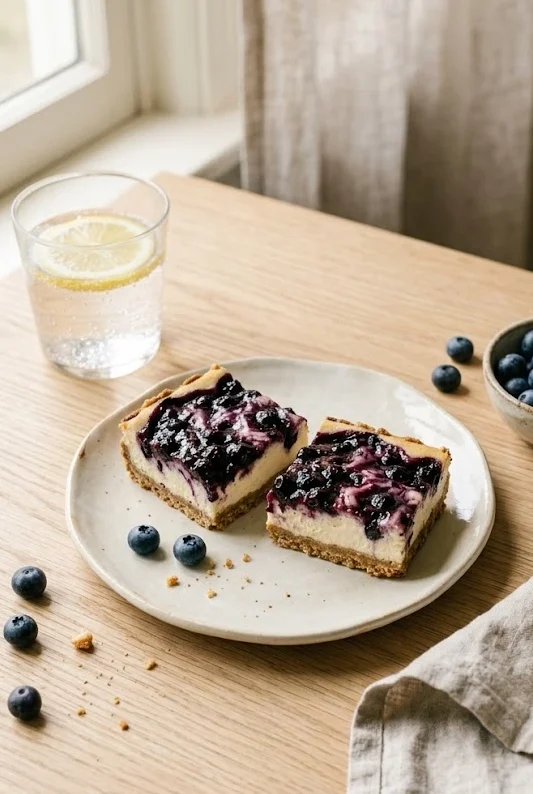 Gluten-Free Blueberry Cheesecake Bars