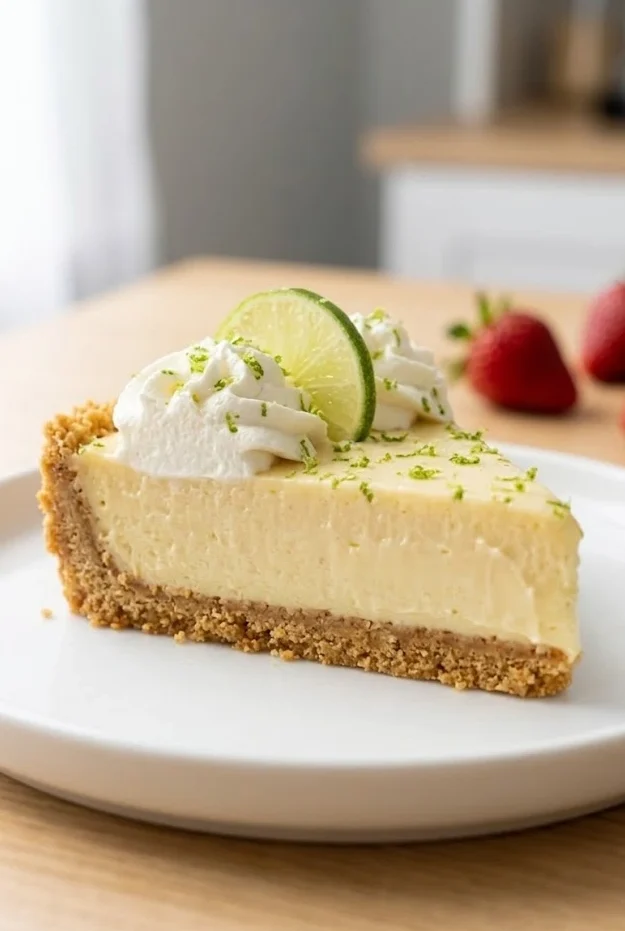 Creamy Crockpot Key Lime Pie