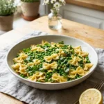 Lemon Basil Pasta Salad with Peas