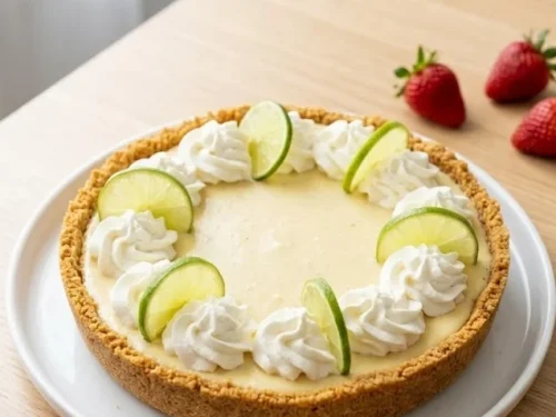 Creamy Crockpot Key Lime Pie