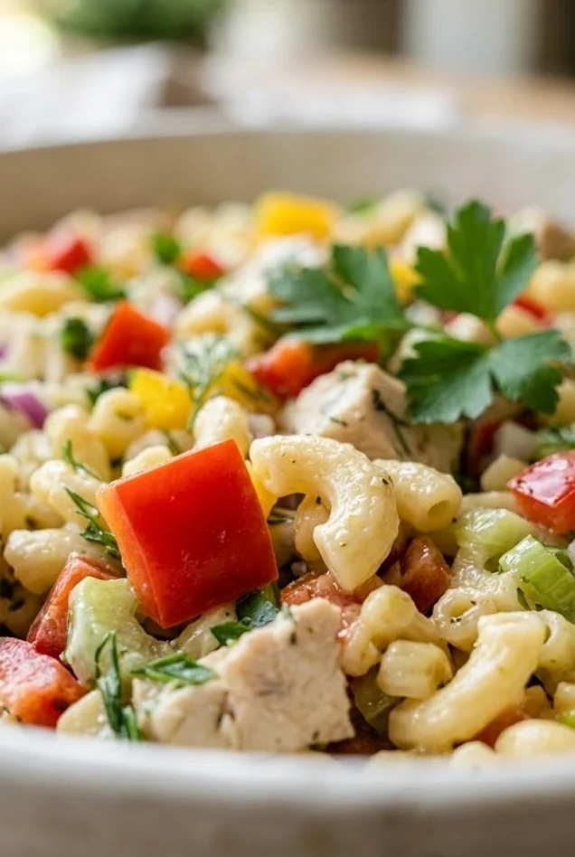 Chicken Macaroni Pasta Salad