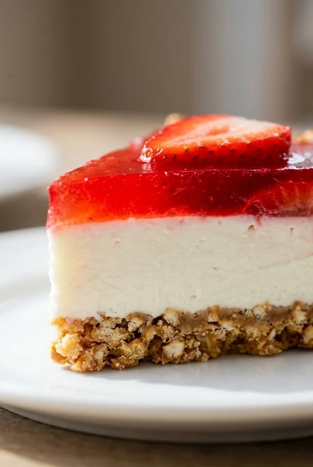 Strawberry Pretzel Pie
