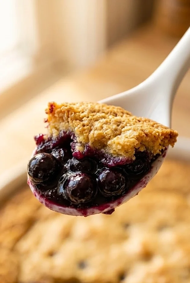 4-Ingredient Blueberry Cobbler