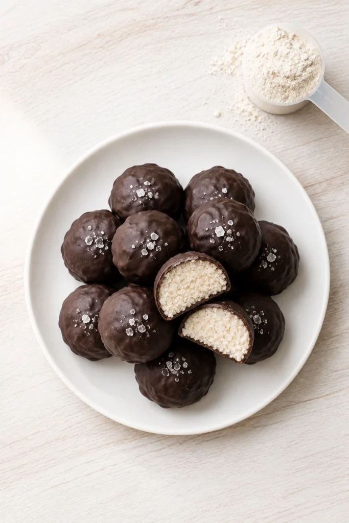 Protein Boost Chocolate Coconut Bites