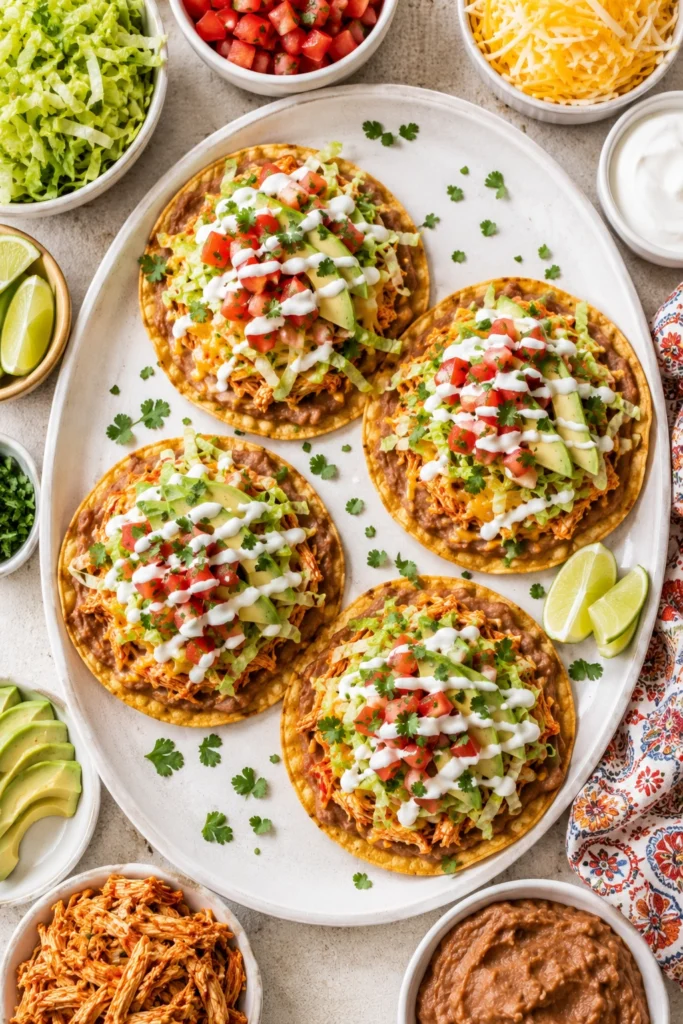 Crispy Chicken Tostadas